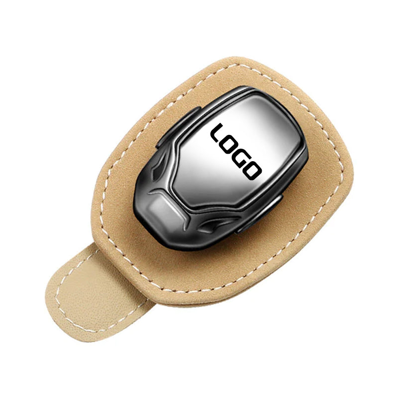 Semišový multifunkční klip na brýle s logem vašeho vozu