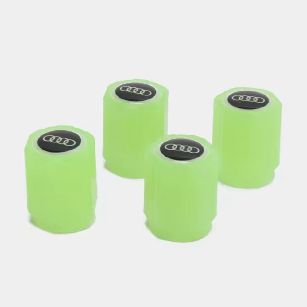 4pcs Car Logo Glow Valve Caps (Universal Fit)
