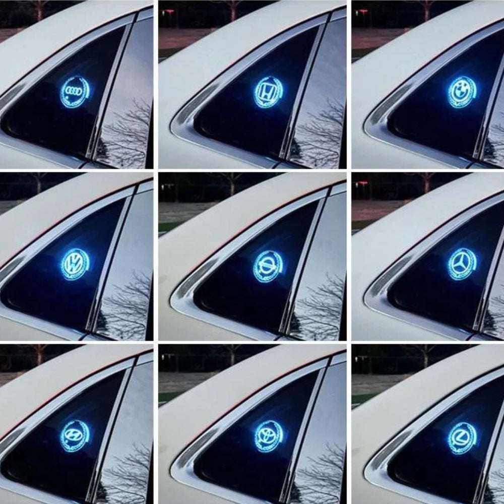 Logo auto a LED ricaricabile - Effetto luce al neon