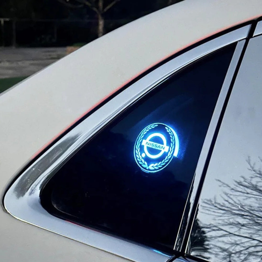Logo auto a LED ricaricabile - Effetto luce al neon