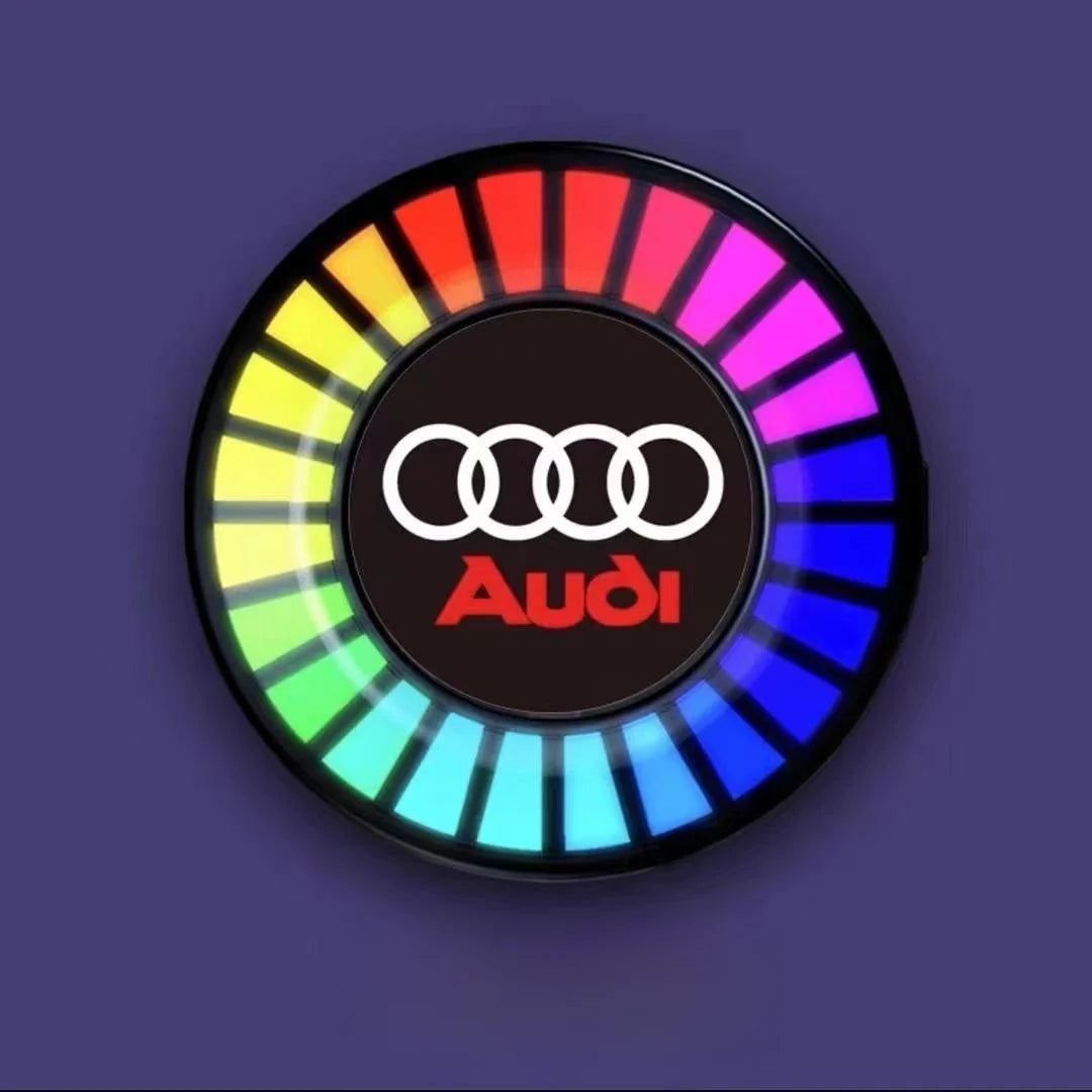 Μουσικός ρυθμός LED φωτός αυτοκινήτου με λογότυπο (με διαχύτη αρώματος)